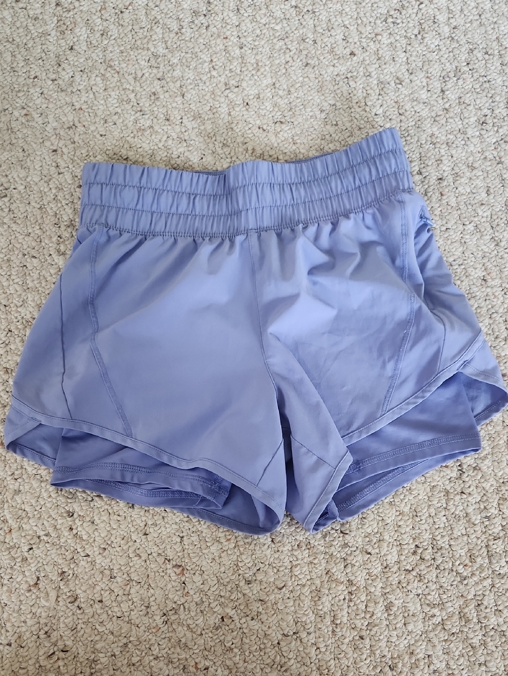 Avia Lavender Layered Athletic Shorts